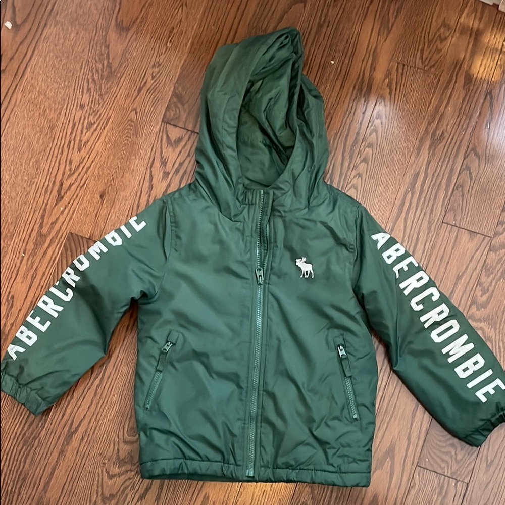 Abercrombie Green Hooded Jacket Kids 5/6